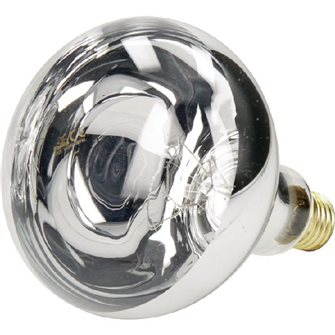 Ampoule infrarouge blanche aluminisée 150 W chauffante