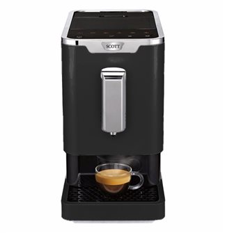 Machine à café expresso broyeur à grains noire Slimissimo Black